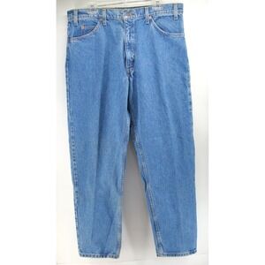 Vtg‎ 90s Levi's Mens Jeans 38x32 Blue Orange Tab 550 Relaxed Fit Tapered Leg